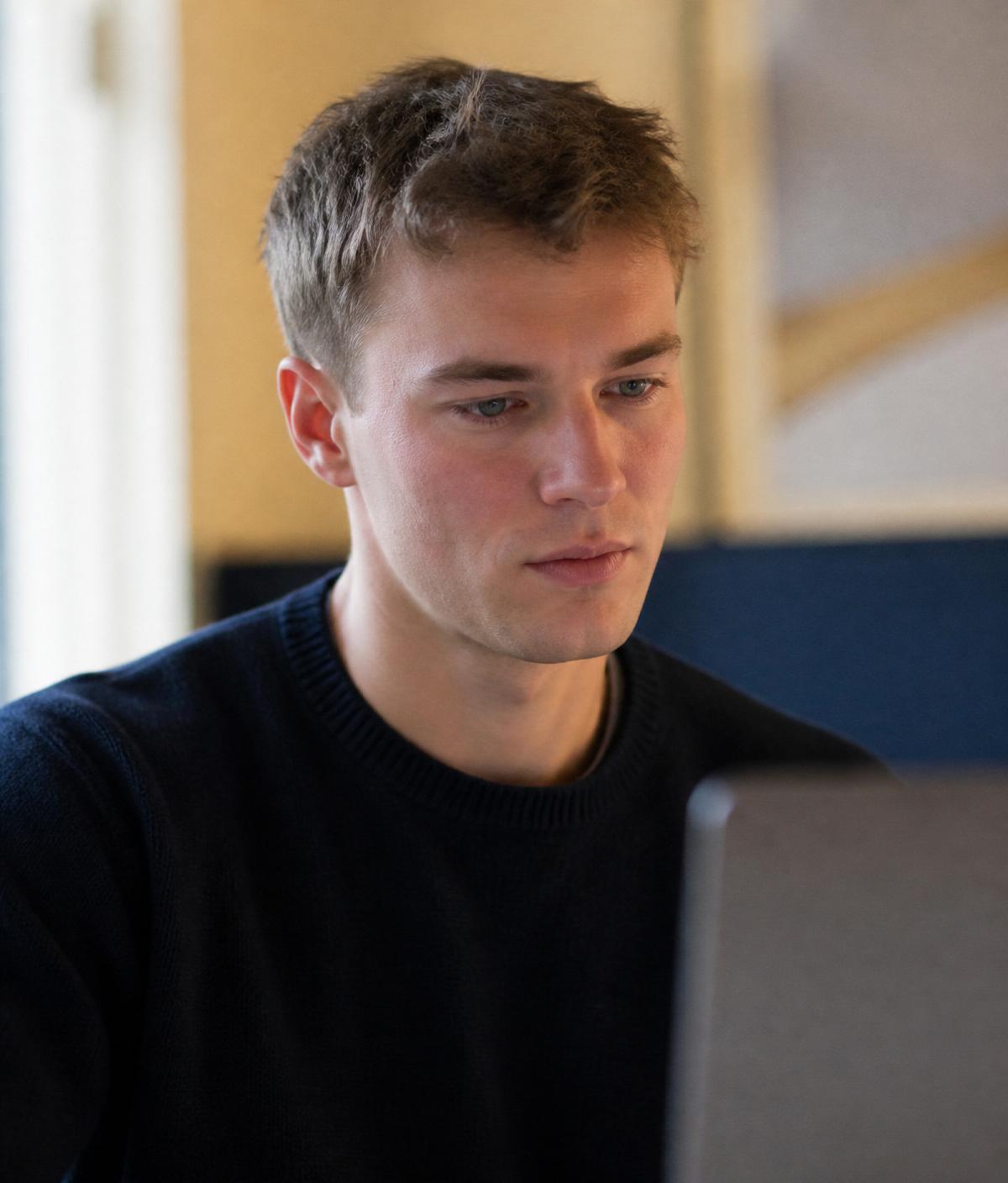Student använder AI-läraren